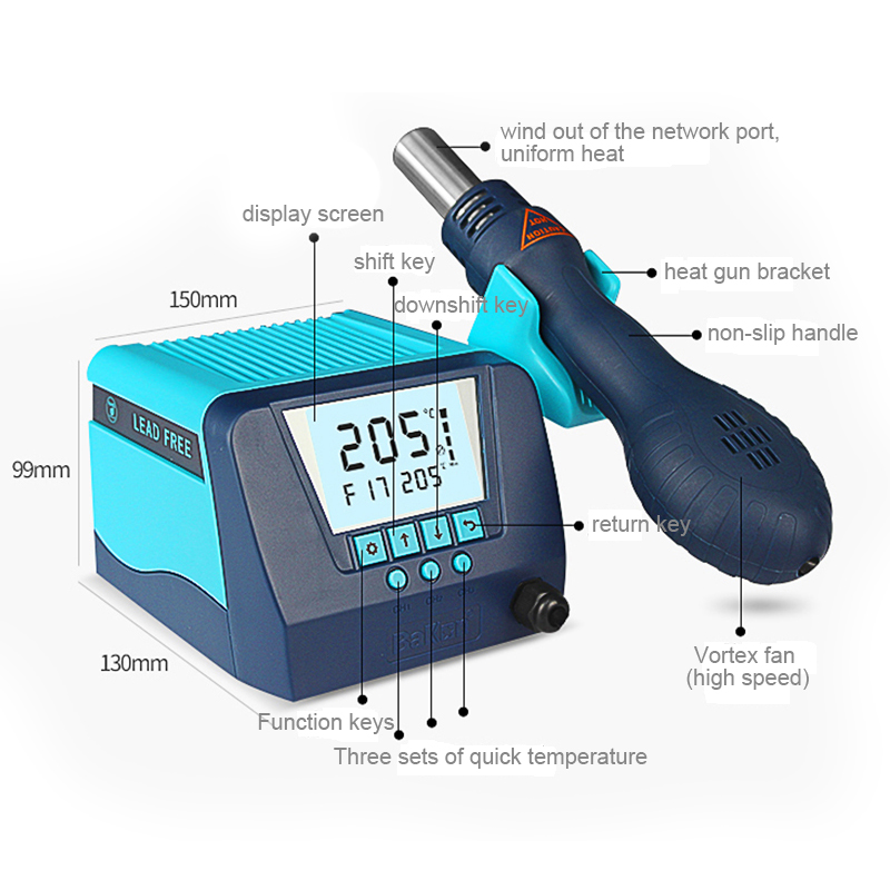 Bakon BK880 smd hot air gun soldering machine
