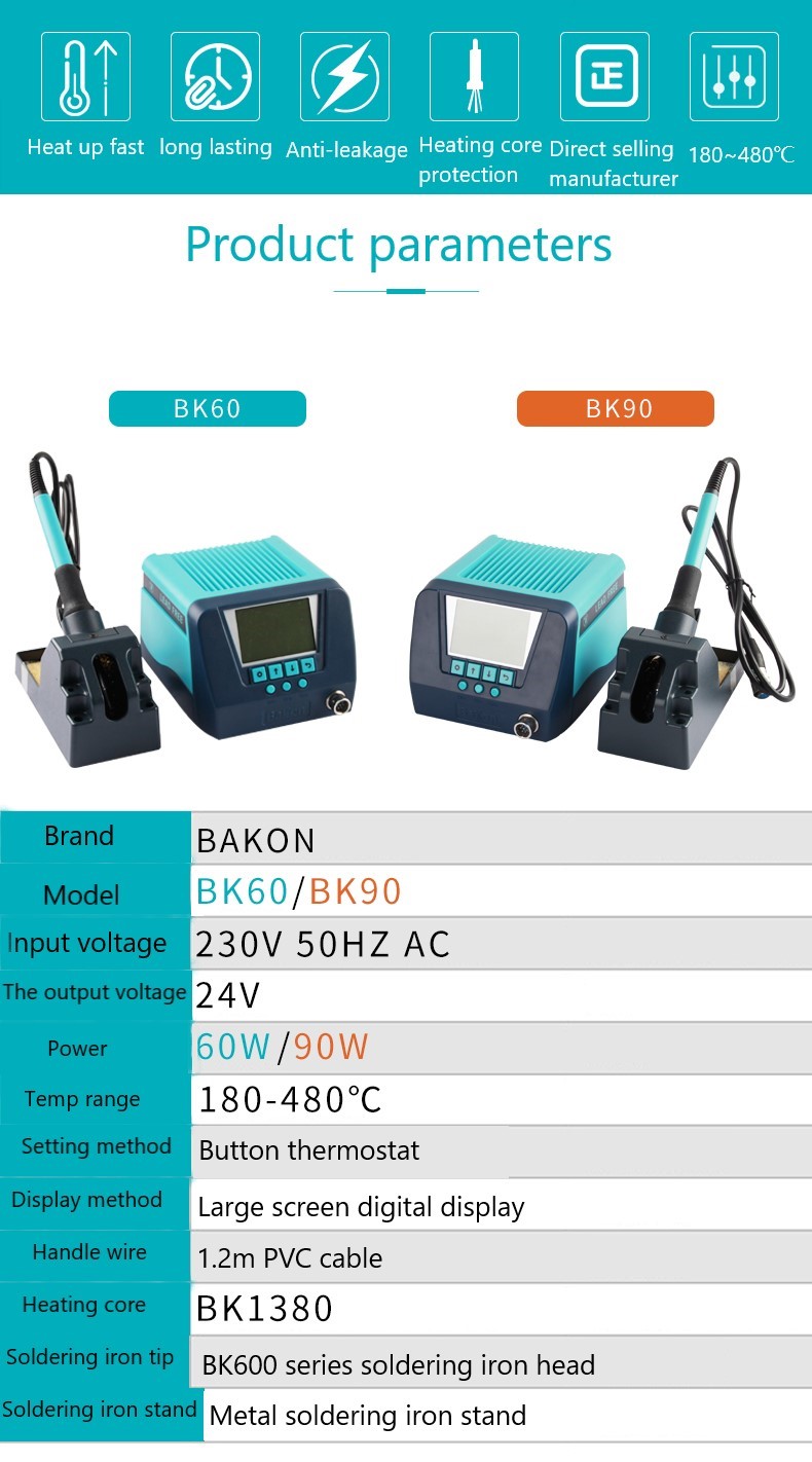 BAKON BK90 90W LCD soldering iron station - Buy Shenzhen Bakon ...